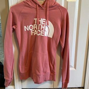 PINK NORTH-FACE HOODIE